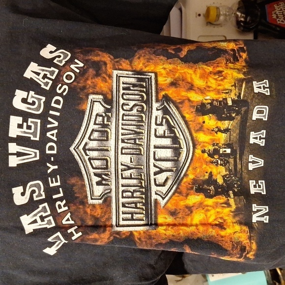 Z women's Harley Davidson black short sleeve regular size t-shirt L - Picture 4 of 5